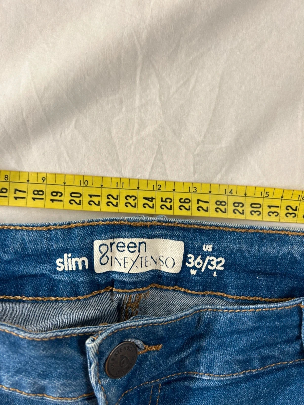 Blue slim fit Green in extenso jeans w36 l32 – photo 9